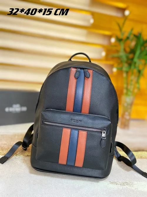 11 Coach Men's Backpack Large Nylon Leather Luxury Designer