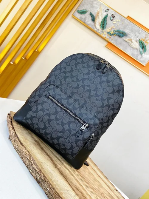 11 Coach Men's Backpack Large Nylon Leather Luxury Designer