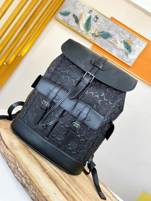 11 Coach Men's Backpack Large Nylon Leather Luxury Designer