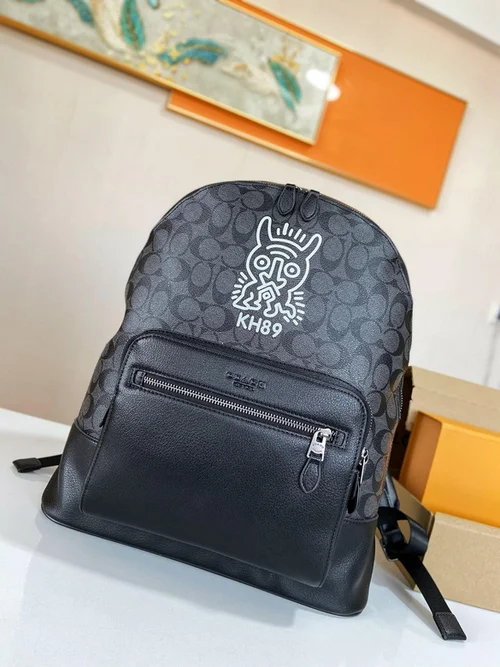 11 Coach Men's Backpack Large Nylon Leather Luxury Designer