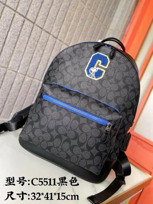 11 Coach Men's Backpack Large Nylon Leather Luxury Designer