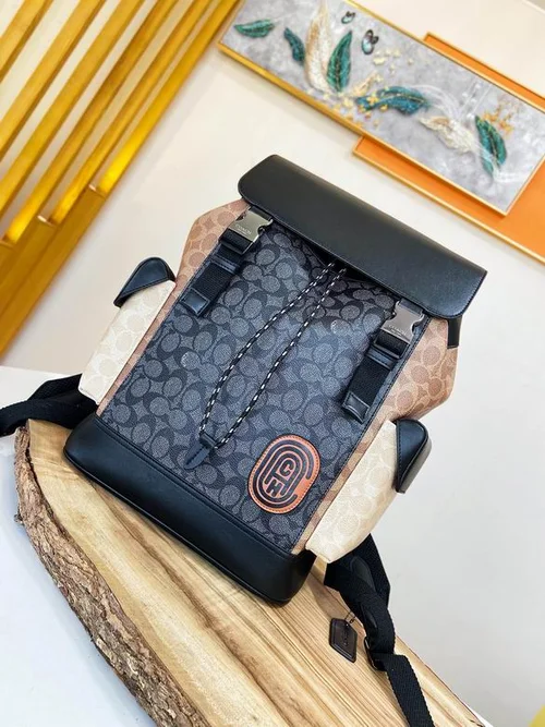 11 Coach Men's Backpack Large Nylon Leather Luxury Designer