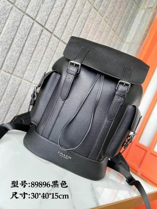 11 Coach Men's Backpack Large Nylon Leather Luxury Designer