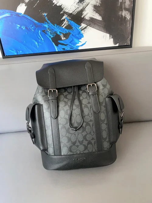 11 Coach Men's Backpack Large Nylon Leather Luxury Designer