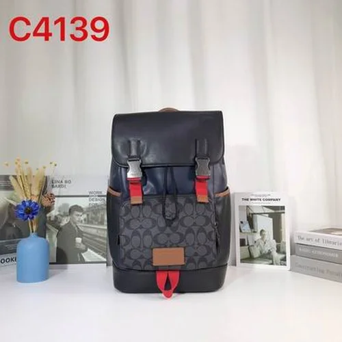 11 Coach Men's Backpack Large Nylon Leather Luxury Designer