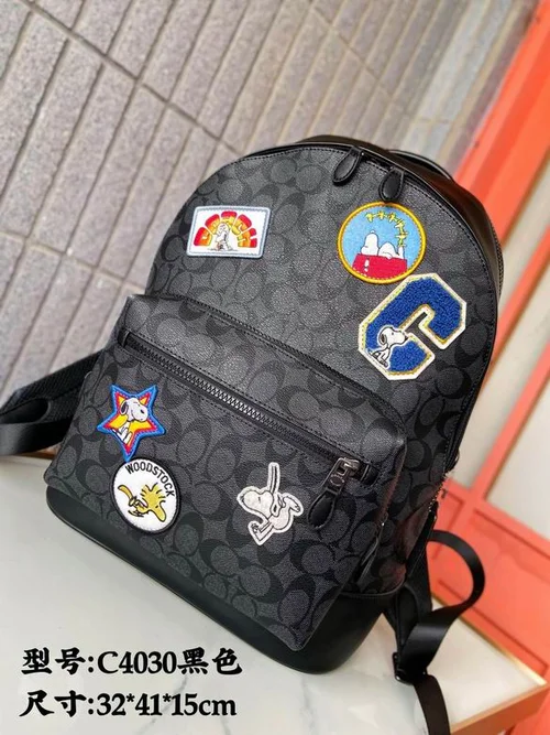 11 Coach Men's Backpack Large Nylon Leather Luxury Designer