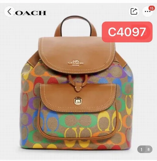 11 Coach Men's Backpack Large Nylon Leather Luxury Designer