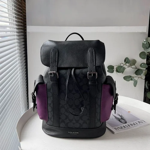 11 Coach Men's Backpack Large Nylon Leather Luxury Designer