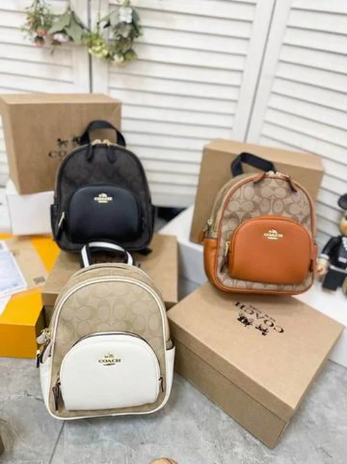 11 Coach Men's Backpack Large Nylon Leather Luxury Designer