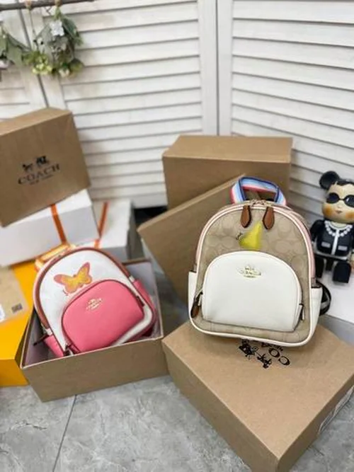 11 Coach Men's Backpack Large Nylon Leather Luxury Designer