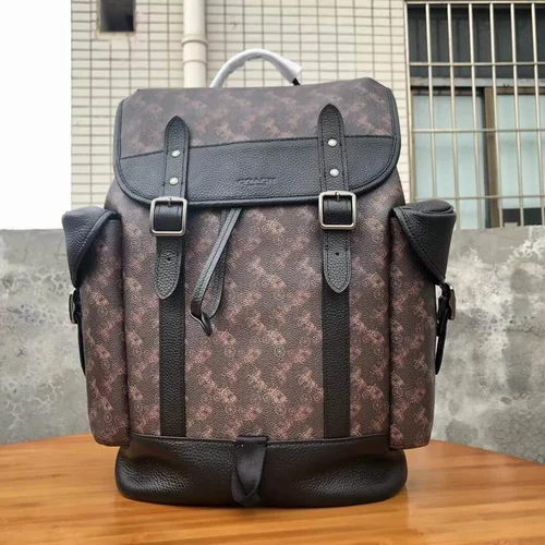 11 Coach Men's Backpack Large Nylon Leather Luxury Designer