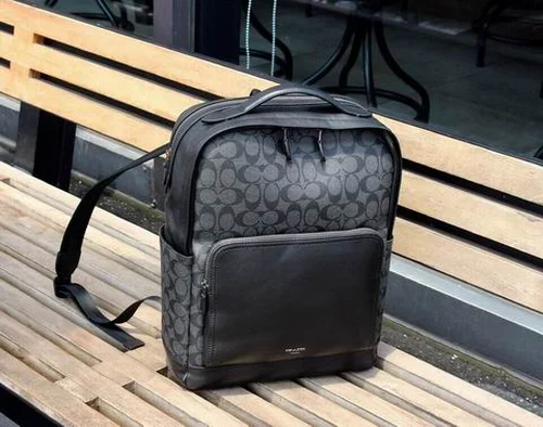 11 Coach Men's Backpack Large Nylon Leather Luxury Designer