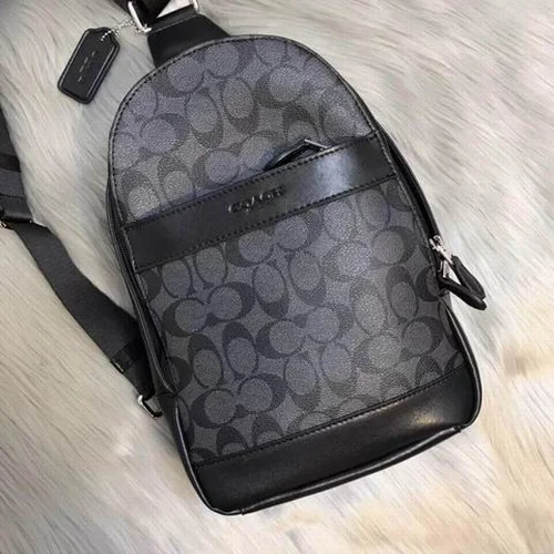 11 Coach Men's Backpack Large Nylon Leather Luxury Designer