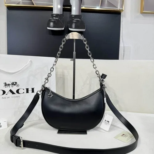 Coach Half Moon Small Shoulder Bag Women Luxury Designer