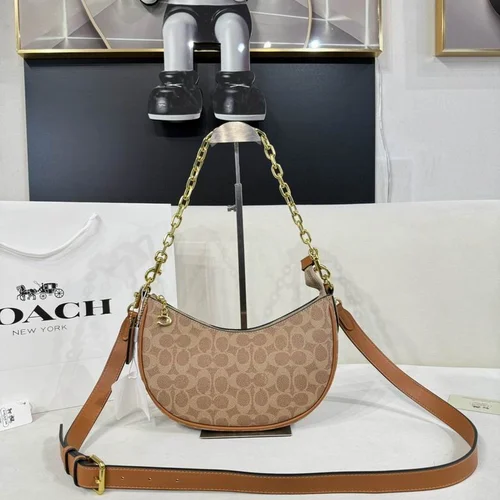 Coach Half Moon Small Shoulder Bag Women Luxury Designer