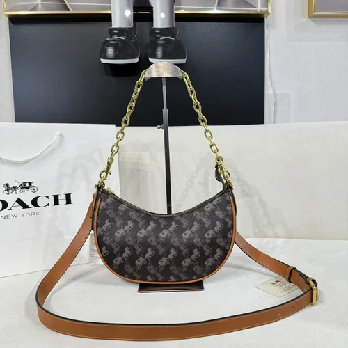 Coach Half Moon Small Shoulder Bag Women Luxury Designer