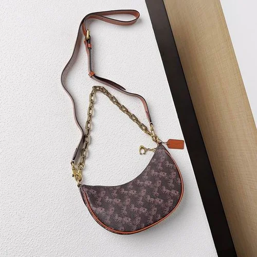 Coach Half Moon Small Shoulder Bag Women Luxury Designer