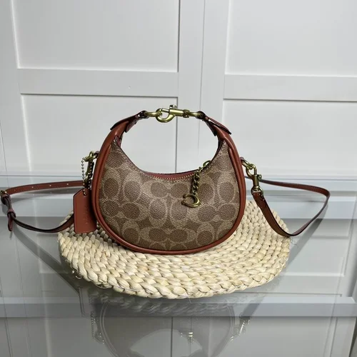 Coach Half Moon Small Shoulder Bag Women Luxury Designer