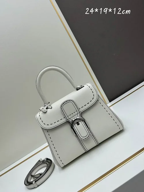 11 Delvaux Brillant PM Mini Top Handle Bag Women Luxury Leather