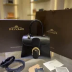 Delvaux Brillant MM Original Medium Authentic Luxury Handbag