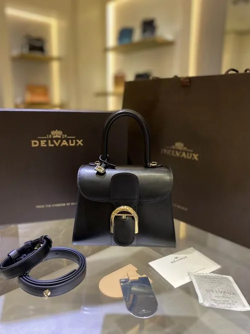 Delvaux Brillant MM Original Medium Authentic Luxury Handbag