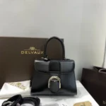 Delvaux Brillant MM Original Medium Authentic Luxury Handbag