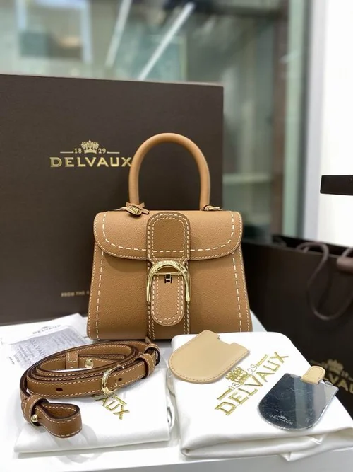 Delvaux Brillant MM Original Medium Authentic Luxury Handbag
