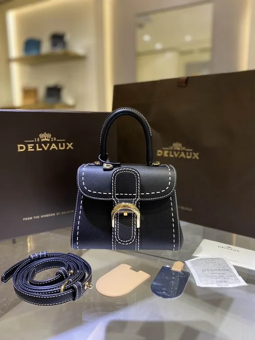 Delvaux Brillant MM Original Medium Authentic Luxury Handbag