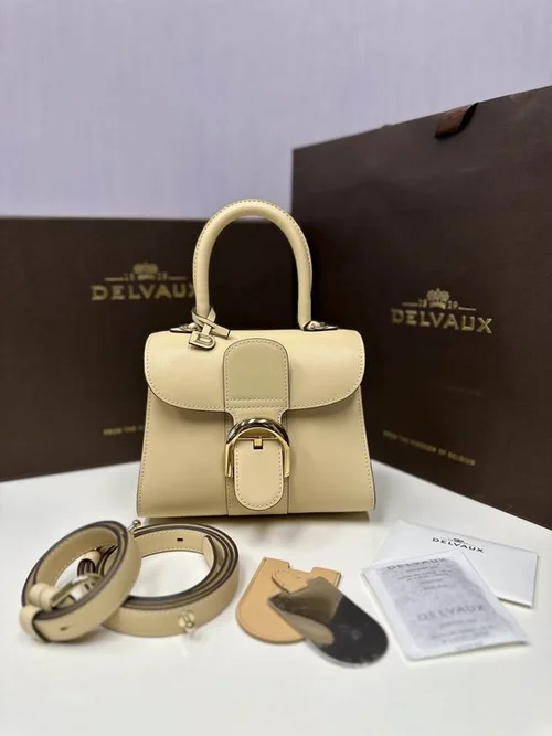 Delvaux Brillant MM Original Medium Authentic Luxury Handbag