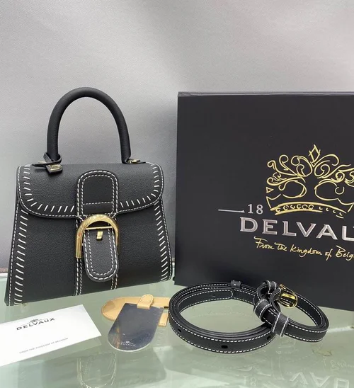 Delvaux Brillant MM Original Medium Authentic Luxury Handbag