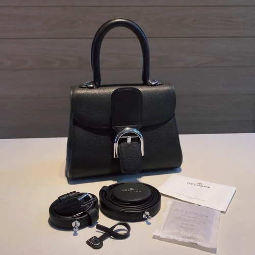 Delvaux Brillant MM Original Medium Authentic Luxury Handbag