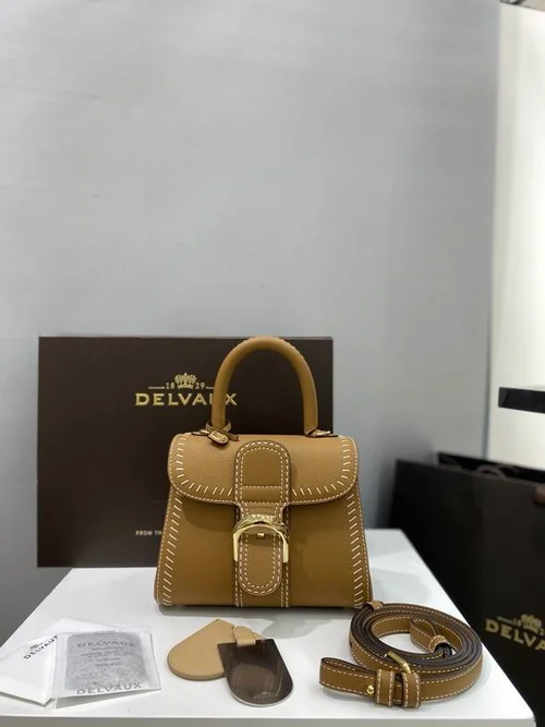 Delvaux Brillant MM Original Medium Authentic Luxury Handbag