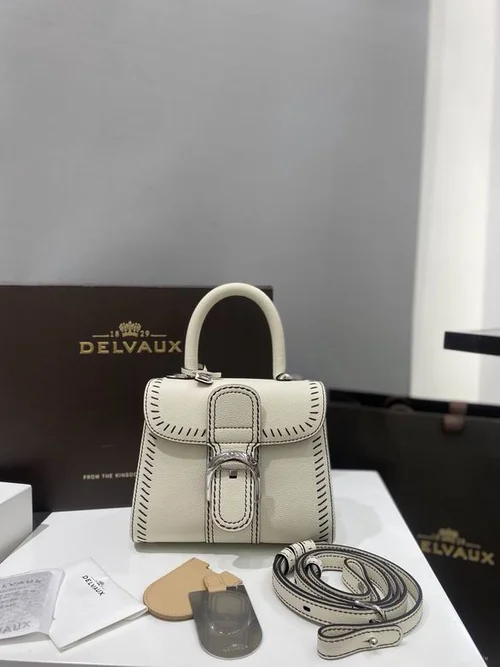 Delvaux Brillant MM Original Medium Authentic Luxury Handbag