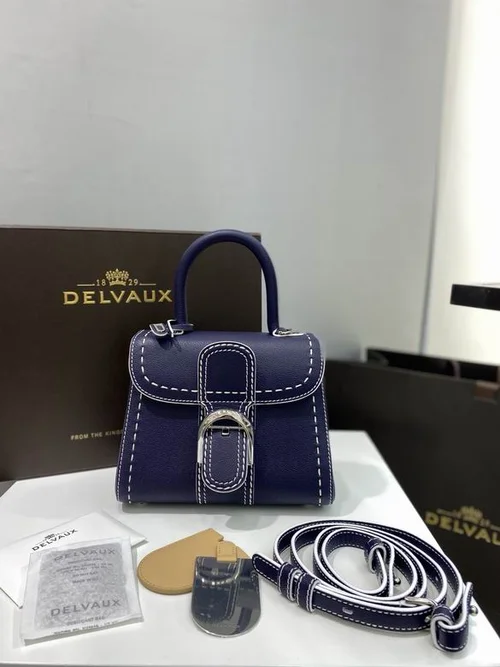 Delvaux Brillant MM Original Medium Authentic Luxury Handbag