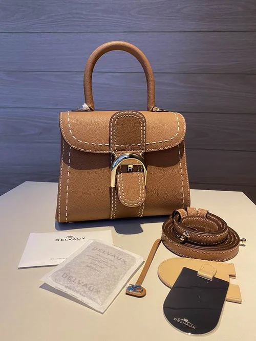 Delvaux Brillant MM Original Medium Authentic Luxury Handbag