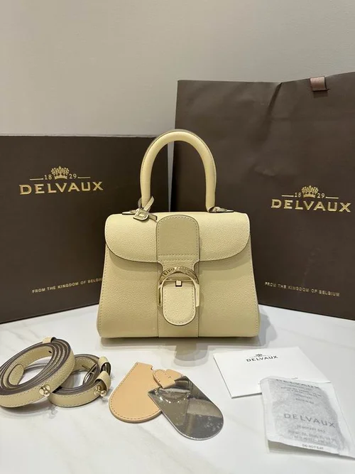 Delvaux Brillant MM Original Medium Authentic Luxury Handbag
