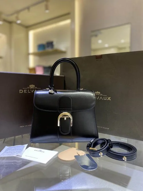 Delvaux Brillant MM Original Medium Authentic Luxury Handbag
