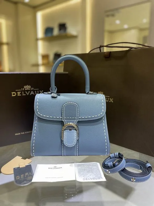 Delvaux Brillant MM Original Medium Authentic Luxury Handbag