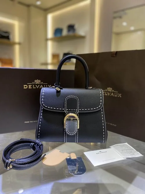 Delvaux Brillant MM Original Medium Authentic Luxury Handbag