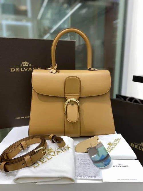 Delvaux Brillant MM Original Medium Authentic Luxury Handbag