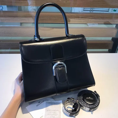 Delvaux Brillant MM Original Medium Authentic Luxury Handbag