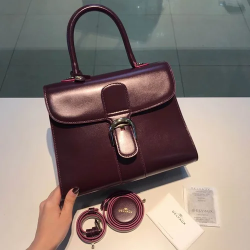 Delvaux Brillant MM Original Medium Authentic Luxury Handbag