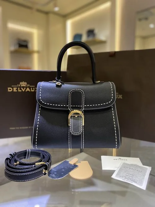 Delvaux Brillant MM Original Medium Authentic Luxury Handbag