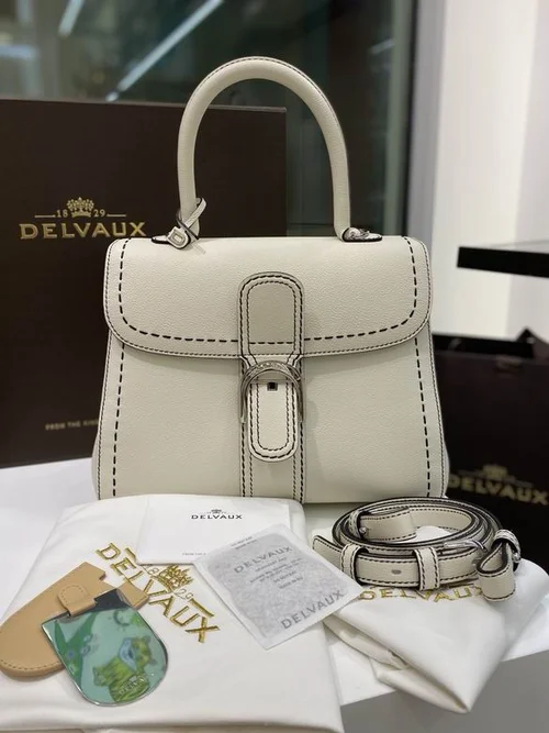 Delvaux Brillant MM Original Medium Authentic Luxury Handbag
