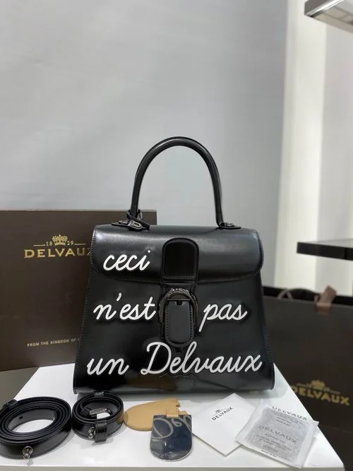 Delvaux Brillant MM Original Medium Authentic Luxury Handbag