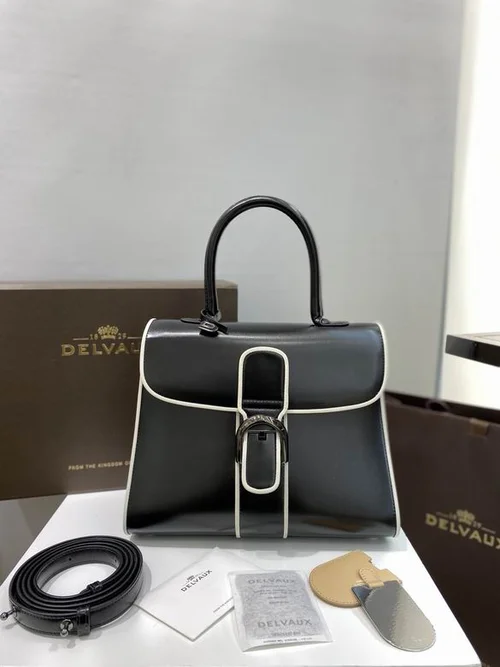 Delvaux Brillant MM Original Medium Authentic Luxury Handbag
