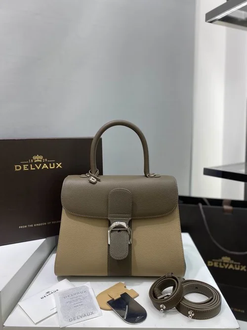 Delvaux Brillant MM Original Medium Authentic Luxury Handbag