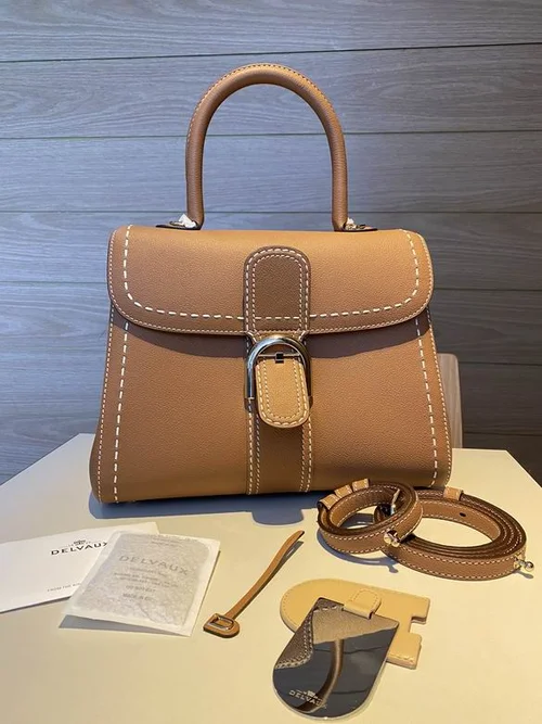 Delvaux Brillant MM Original Medium Authentic Luxury Handbag