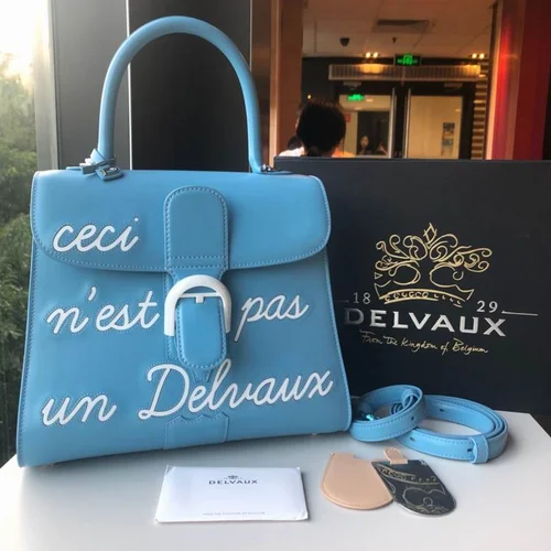 Delvaux Brillant MM Original Medium Authentic Luxury Handbag