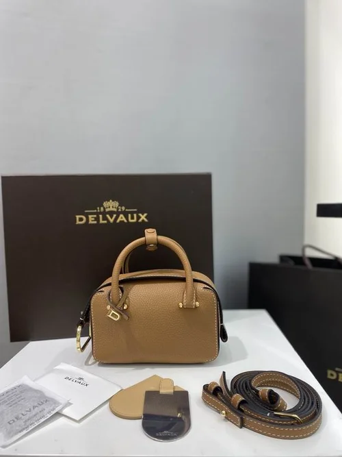 Delvaux Cool Box Mini Bag Original Authentic Luxury Leather